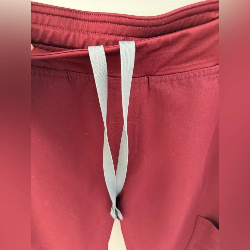 Figs Axim Scrub Men's Burgundy Pants (Size S) - Picture 7 of 10